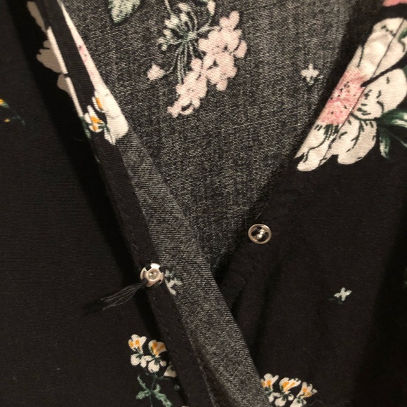 H&M DIVIDED black floral mini dress - Picture 6 of 9